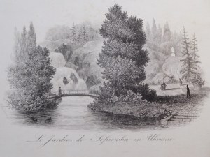 1839-42 CHODŹKO Leonard, Le Jardin de Sofiowka en Ukraine.