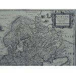 Mapa Europy Europa Partium Orbic Terrae Spacio Minima Gloria Nobilissima Corectior edita a Mattheo Meriano Merian 1635