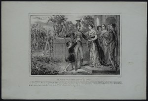 Książę Józef Poniatowski Pożegnanie z rodziną Bes et Dubreuil 1825
