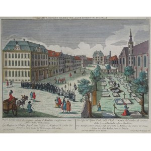 Wrocław Kamera królewska Kościół św. Macieja (kondukt pogrzebowy) LA MAISON DU THRESOR ROYAL AVEC L'EGLISE S MATHIAS A BRESLAU Werner Probst 1760
