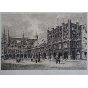Lubeka Das Rathaus zu Lübeck Hugo Ulbrich 1910
