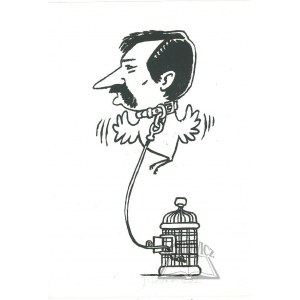 FEDOROWICZ Jacek (geb. 1937), (Lech Wałęsa in Karikatur).