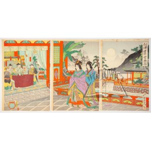 NOBUKAZU Yosai (1872-1944), Empfang im koreanischen Königspalast.