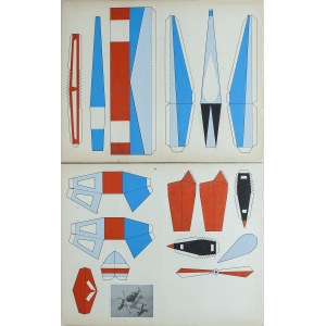 Samolot - projekt składanej zabawki, Biuro Wydawnicze Ruch, lata '70