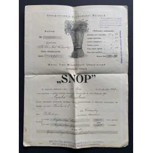 POLISA. Agricultural movable property insurance. SNOP. Warsaw [1912].