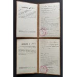 [HORSE PASSPORT] УДОСТОВѢРЕНІЕ № 2401 and № 2402 [CERTIFICATES] Warsaw [1915].
