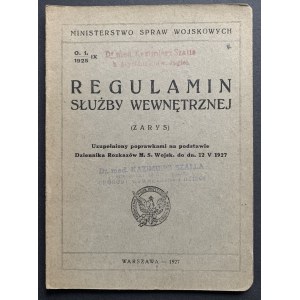 [Rendering of honors] Internal Service Regulations. Part IX. Warsaw [1927].