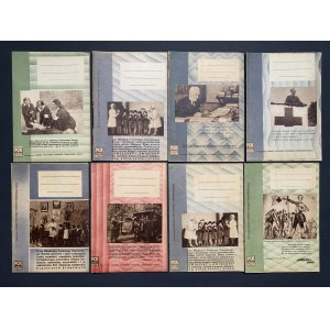 [Set di 8 quaderni per la scuola. PCK protegge RATUJE. Varsavia [II RP].