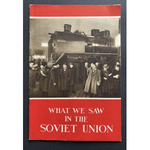 WHAT WE SAW IN THE SOVIET UNION. STATEMENT MADE BY THE HEAD OF A DELEGATION OF BRITISH RAILWAYMEN JAMES FIGGINS AT A PRESS CONFERENCE IN MOSCOW. Moscow [1953]