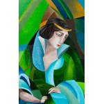 Izabela Bajda (b. 1980), Lady in Green, 2023