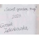 Gossia Zielaskowska (nar. 1983, Poznaň), Mapa tajné zahrady, diptych, 2023