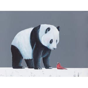 Aleksandra Lacheta (b. 1992), The Panda and the Cardinal, 2023
