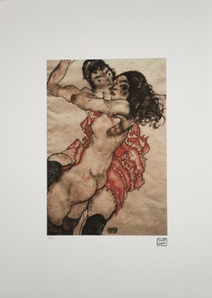 Egon Schiele (1890-1918), Dwie dziewczyny w objęciach