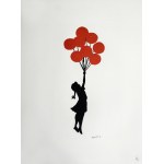 Banksy (geb. 1974), Mädchen mit Luftballons