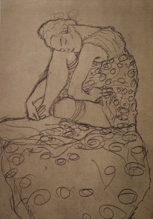 Gustav Klimt (1862-1918), Siedząca kobieta