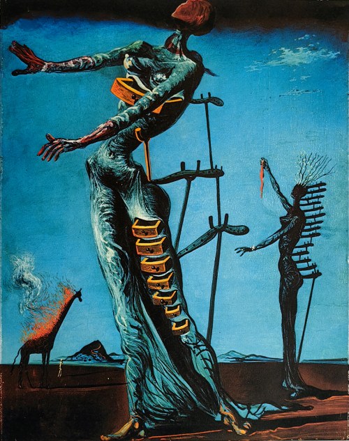 Salvador Dali (1904-1989), Płonąca żyrafa