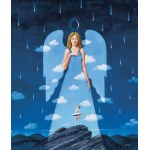 Rafal Olbinski (1943), Excursion sur une ile Inkograph A4 limited/paper