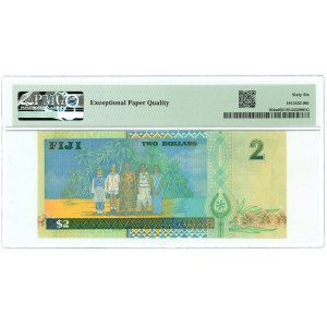 Fiji 2 Dollars 2002 (ND) PMG 66 EPQ Gem UNC
