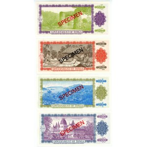 Tonga 1 - 2 - 5 - 10 Pa'anga 1978 Specimen