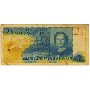 Indonesia Dutch New Guinea 2 1/2 Gulden 1954