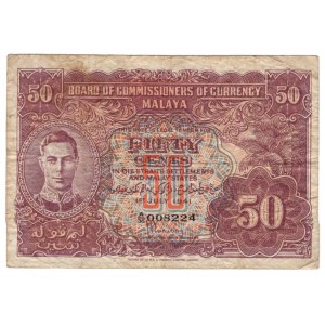 Malaya 50 Cents 1941