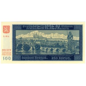 Bohemia & Moravia 100 Korun 1940 Specimen