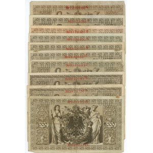 Germany - Empire 10 x 1000 Mark 1910