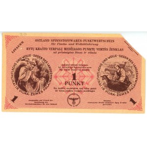 Germany - Third Reich Ostland Lithuania 1 Punkt 1945