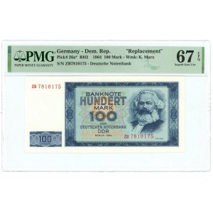 Germany - DDR 100 Mark 1964 Replacement PMG 67 EPQ