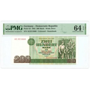 Germany - DDR 200 Mark 1985 PMG 64 EPQ Choice UNC