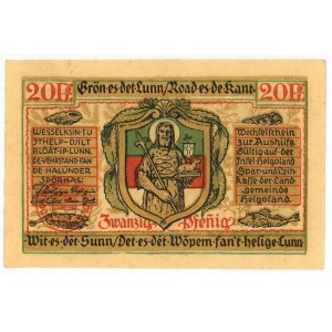 Germany - Weimar Republic Helgoland 20 Pfennig 1921