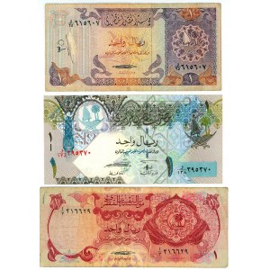 Qatar 3 x 1 riyal 1973 - 2018