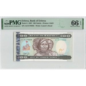 Eritrea 100 Nakfa 1997 PMG 66 EPQ