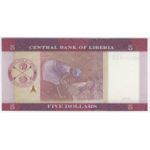 Liberia 5 Dollars 2016