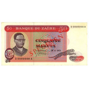 Zaire 50 Makuta 1973 Specimen