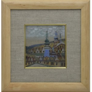 Nikifor KRYNICKI (1895-1968), City landscape with church