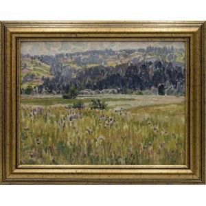 Gustave PILLATI (1874-1931), Landschaft mit einer Blumenwiese