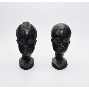 A pair of African heads