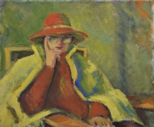 Helena SOSINOWICZ (1919-1989), Kobieta w kapeluszu, 1975