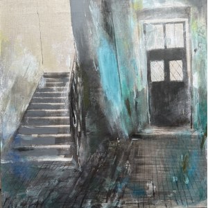 Alina Picazio, Passage 2 (türkisfarbener Korridor), 2017