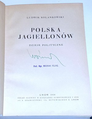KOLANKOWSKI - POLSKA JAGIELLONÓW publisher Lvov 1936 illustrations