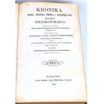 STRYJKOWSKI - KRONIKA Polska, Litewska, Żmódzka i wszystkiej Rusi T. 1-2 [komplet] 1846r. ORYGINAŁ
