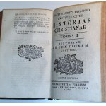 JABŁOŃSKI - INSTITUTIONES HISTORIAE CHRISTIANAE t.1-3 [komplet w 1 wol.] 1766