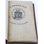 JEŁOWICKI; CHRZANOWSKI - O POWSTANIU I O WOJNIE PARTYZANCKIEJ, Paryż, 1835