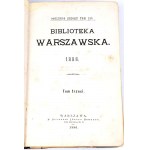 VARŠAVSKÁ KNIŽNICA 1886 zväzok III, Karol Marx
