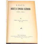 KOŹMIAN - LISTY ANDRZEJA EDWARDA KOŹMIANA1894 t.1-3 [komplet] oprawa