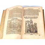 BOTE- CHRONICA DER SACHSEN UND NIDERSACHSEN. DURCH JOHANNEM POMARIUM, PFARHERRN IN DER ALTEN STADT MAGDEBURG. Wittenberg, Z. Krafft für J. Francken 1589.