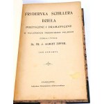 SCHILLER- POETICKÉ A DRAMATICKÉ DÍLO [1906] 6t. ve 2 svazcích VAZBA
