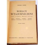 SCHURE- WIELCY WTAJEMNICZENI Zarys tajemnej historii religii 1939 OPRAWA