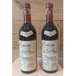 Nino Negri Riserva Fracia 0,75L 12,5% Jahrgang 1970 - 2 Flaschen; in einer Holzkiste